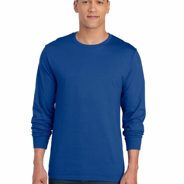 Premium Blended Ringspun Long Sleeve Crewneck T-Shirt Thumbnail