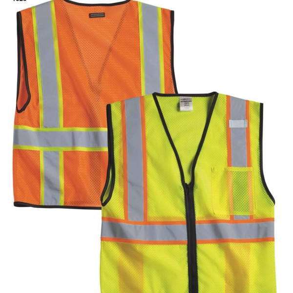 Economy Contrasting Vest with Zippered Front Thumbnail