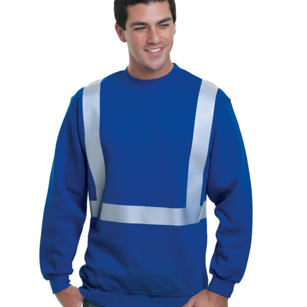 USA-Made Hi-Visibility Crewneck Sweatshirt Thumbnail
