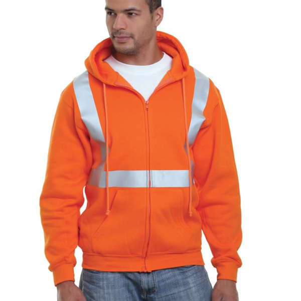 USA-Made Hi-Visibility Full-Zip Hooded Fleece Thumbnail