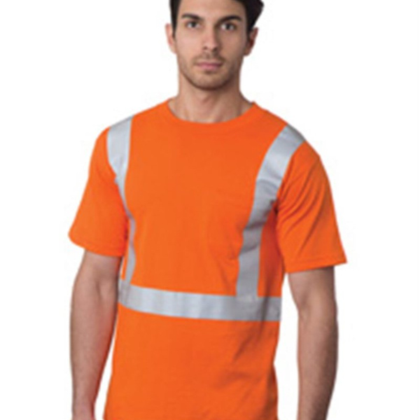 USA-Made High Visibility T-Shirt with Pocket Thumbnail