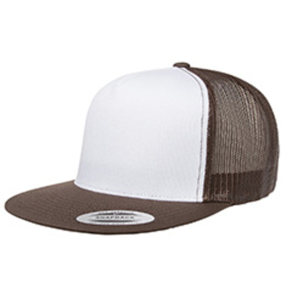 Adult Classic Trucker with White Front Panel Cap Thumbnail