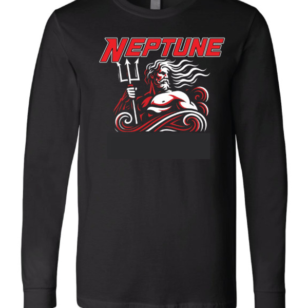 Neptune Poseidon Long Sleeve T-Shirt Front Thumbnail