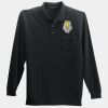 Long Sleeve Silk Touch Polo with Pocket Thumbnail