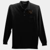 Long Sleeve Silk Touch Polo with Pocket Thumbnail