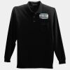 Long Sleeve Silk Touch Polo with Pocket Thumbnail