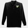 Long Sleeve Silk Touch Polo with Pocket Thumbnail