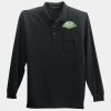 Long Sleeve Silk Touch Polo with Pocket Thumbnail