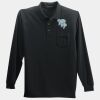 Long Sleeve Silk Touch Polo with Pocket Thumbnail