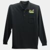 Long Sleeve Silk Touch Polo with Pocket Thumbnail