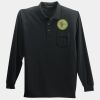 Long Sleeve Silk Touch Polo with Pocket Thumbnail