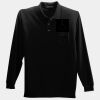 Long Sleeve Silk Touch Polo with Pocket Thumbnail