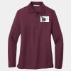 Ladies Silk Touch Long Sleeve Polo Thumbnail