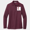 Ladies Silk Touch Long Sleeve Polo Thumbnail