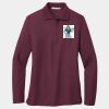 Ladies Silk Touch Long Sleeve Polo Thumbnail