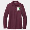 Ladies Silk Touch Long Sleeve Polo Thumbnail