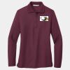 Ladies Silk Touch Long Sleeve Polo Thumbnail