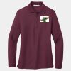 Ladies Silk Touch Long Sleeve Polo Thumbnail