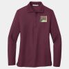 Ladies Silk Touch Long Sleeve Polo Thumbnail