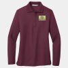 Ladies Silk Touch Long Sleeve Polo Thumbnail