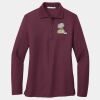 Ladies Silk Touch Long Sleeve Polo Thumbnail