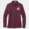 Ladies Silk Touch Long Sleeve Polo Thumbnail