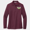 Ladies Silk Touch Long Sleeve Polo Thumbnail