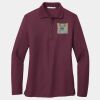 Ladies Silk Touch Long Sleeve Polo Thumbnail