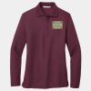 Ladies Silk Touch Long Sleeve Polo Thumbnail