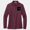 Ladies Silk Touch Long Sleeve Polo Thumbnail