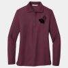 Ladies Silk Touch Long Sleeve Polo Thumbnail