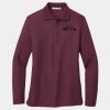 Ladies Silk Touch Long Sleeve Polo Thumbnail